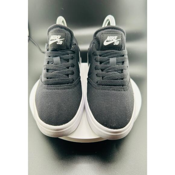 Nike SB Check Canvas (GS) Black/White Boy's Skate Shoes 905373-003 Sz 4 - Picture 2 of 5